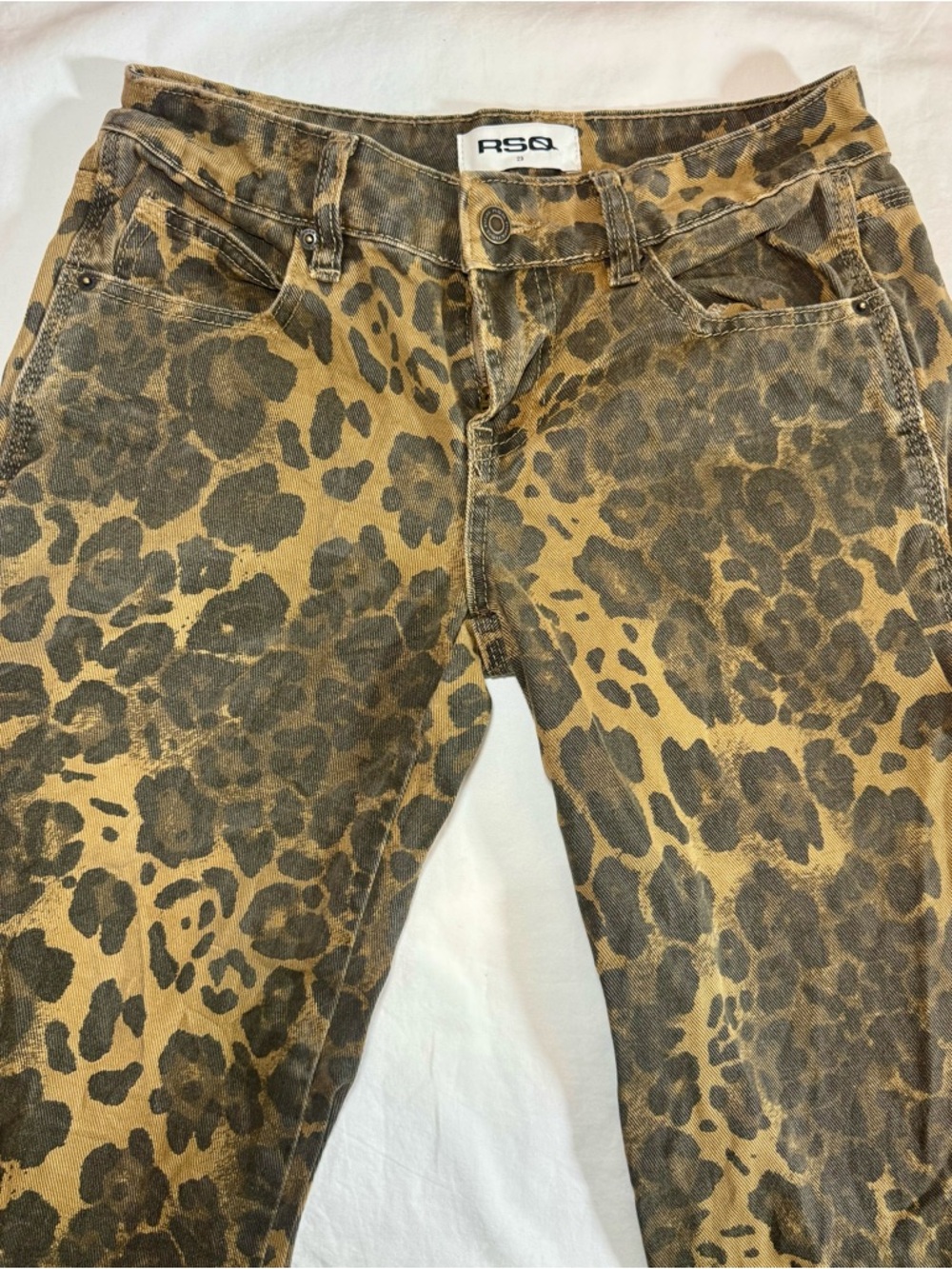 RSQ Tillys Cheetah print cargo pants Size 23